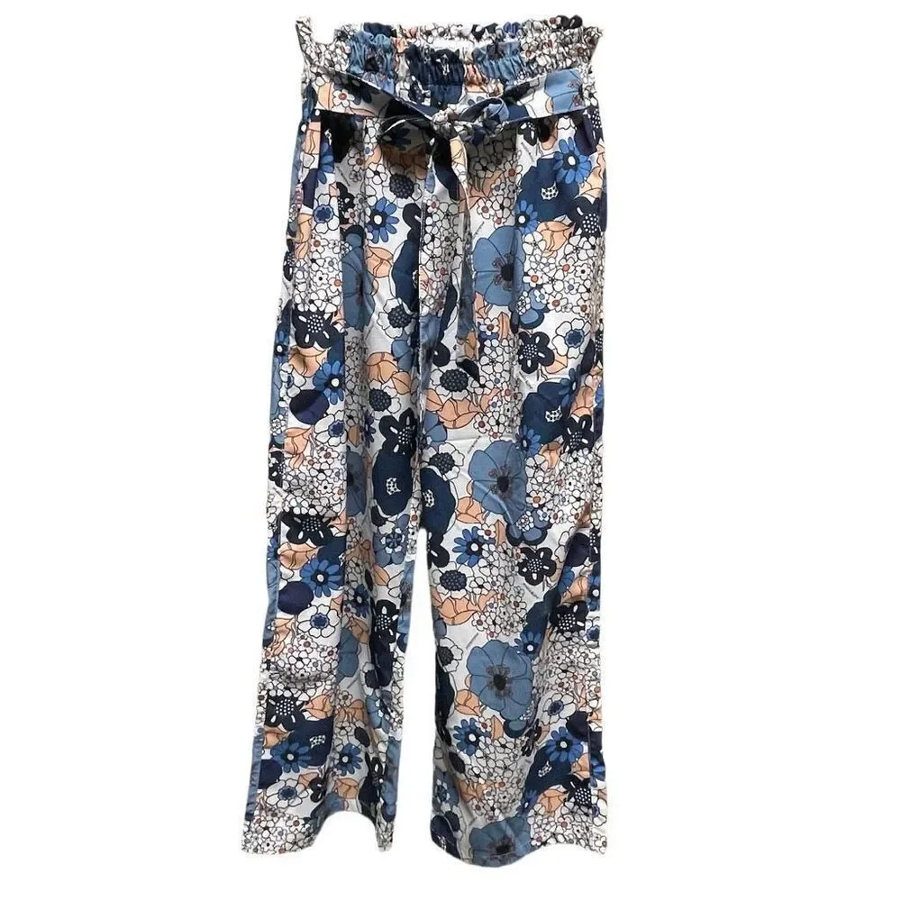 Maia by Caner Bebe size 8-9 wide leg floral  pants